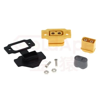 AMASS Quick Charge XT60E-F.B เครื่องบินรุ่นแบตเตอรี่ Gold-plated 30A High Current หญิงติดตั้ง XT60 Connector สีดํา 11