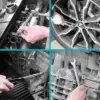 Tool Set, Include SAE/Metric Sockets, 90-Tooth Ratchet and Wrench Set in 3 Drawer Tool Box 5