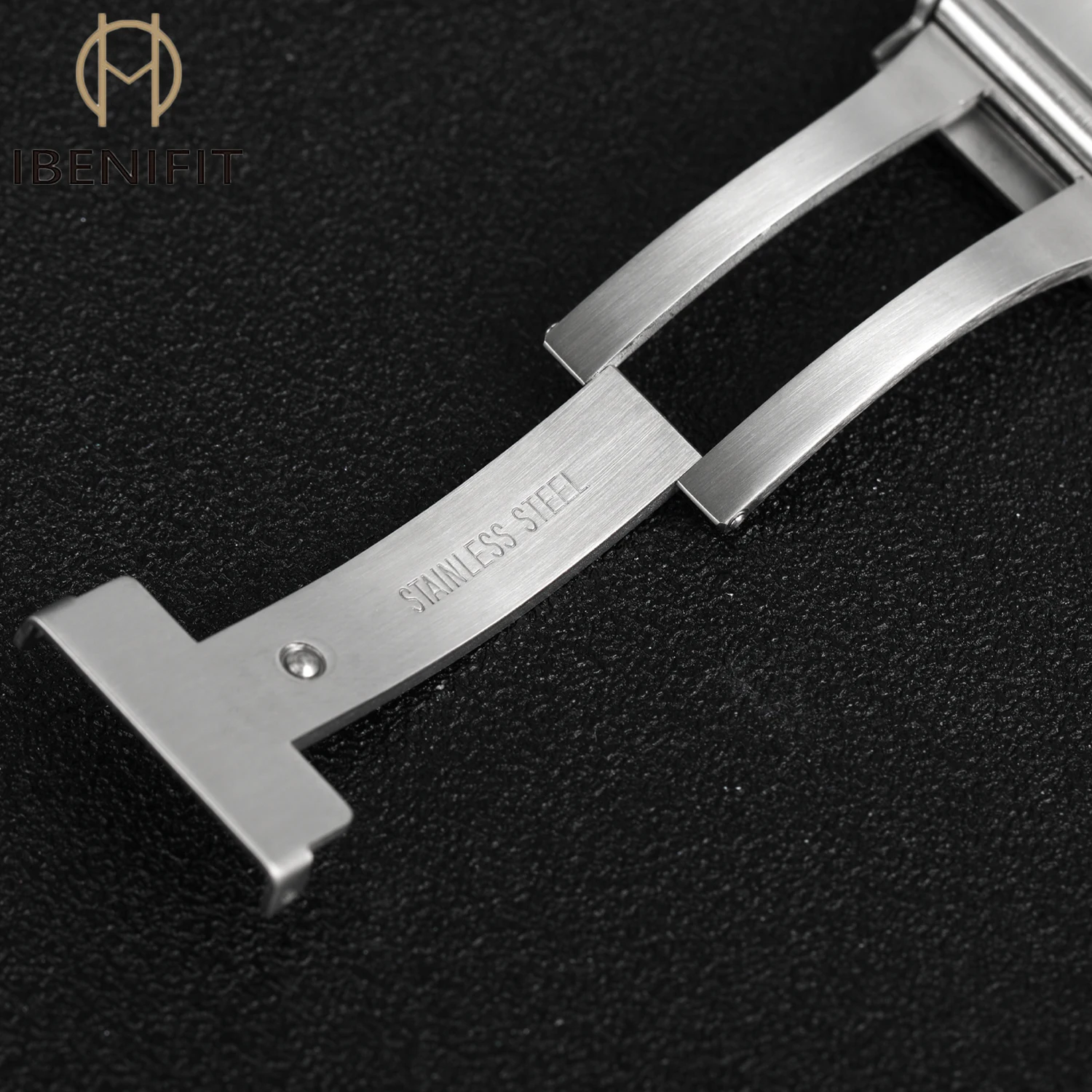 Premium Stainless Steel Watch Clasp Folding Buckle - Elegant Strap Accessory
