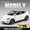 1:24 Simulation for Tesla MODEL Y SUV Alloy Cars Toy Diecasts Vehicles Metal Model Car Decoration for Kids Gift Toy 1