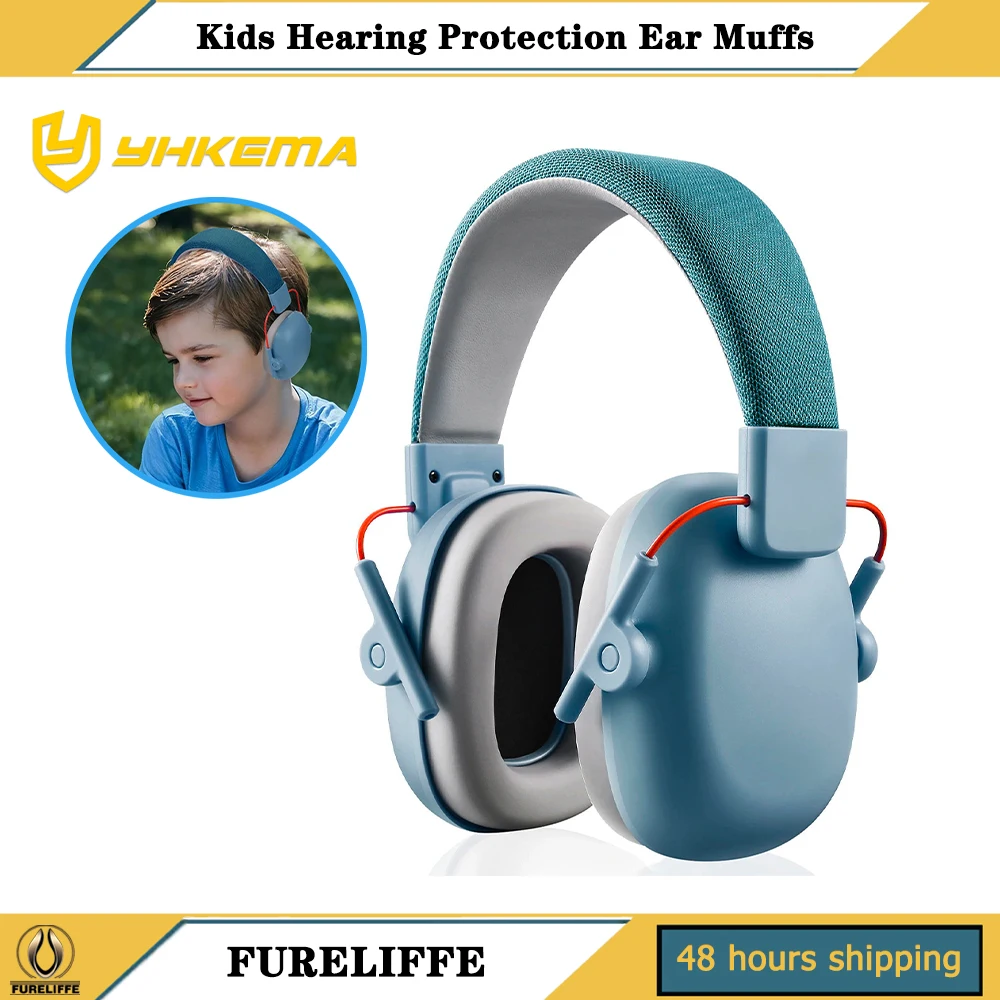YHKEMA Child Ear Defenders Noise Reduction Headphones With Case,27dB Adjustable Headband，Earmuff Hearing Protectors for Age 3-15