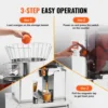 VEVOR Commercial Orange Juicer, 120W Automatic Feeding Juice Extractor w/Water Tap, tainless Steel Juicer Machine 25 Oranges/Min 6