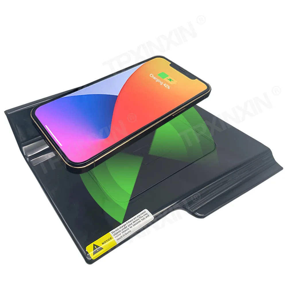 

Qi Car Phone Holder Wireless Charger For Toyota Avalon Interior Accessories 15w Fast Phone Charging Plate Modification 2019-2021