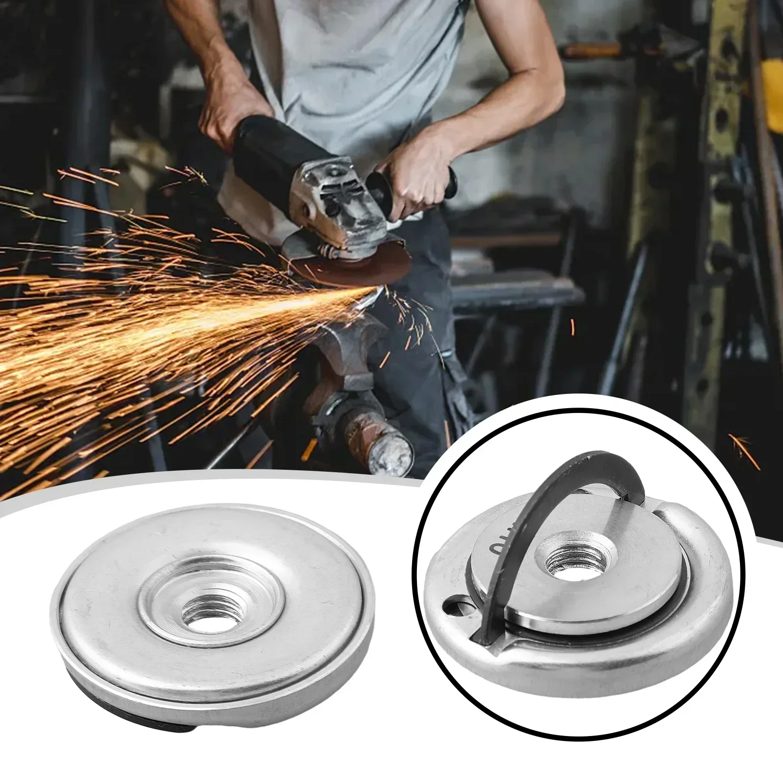 Angle Grinder Nut 1pcs M10 For 100 Type Angle Grinder Quick Release Self-Locking Grinder Pressing Plate Flange Nut Power Chuck Tools