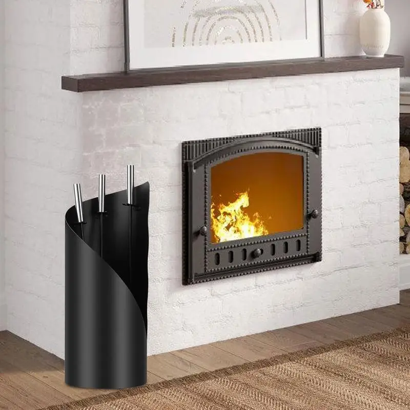 Outdoor Fireplace Tools 4X Modern Fire Pit Tools For Fireplaces Kitchen Fireplace Set Accessories Classic Oven Cutlery