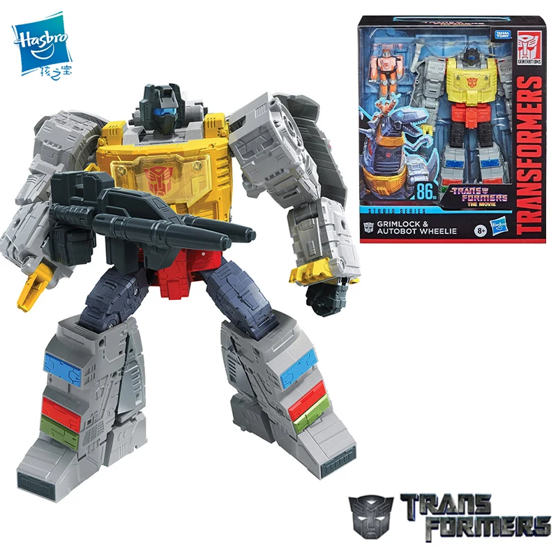 Y Transformers Studio Series 86-06 Leader The Transformers Movie Grimlock E Autobot Wheelie Action Figure Model Toy Gift