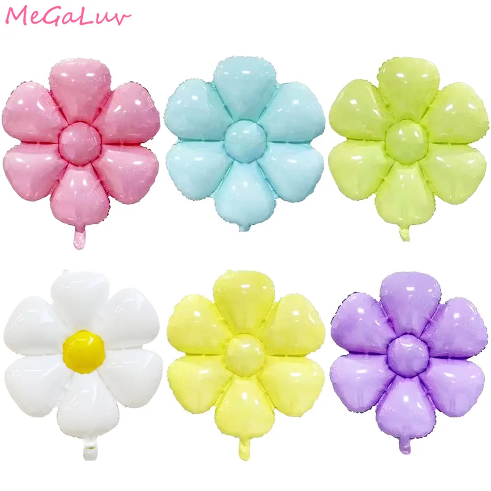 Flowers Balloons Foil Photo Props Daisy Balloon Flower Foil