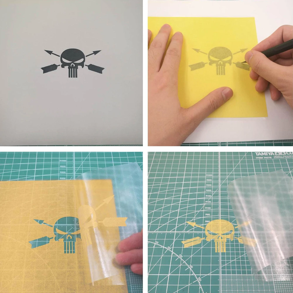 Hobby Model Craft Tool Blank masking paper Airbrush masking sticker A5 size 148mm&times;210mm 10pcs/bag Free transfer film