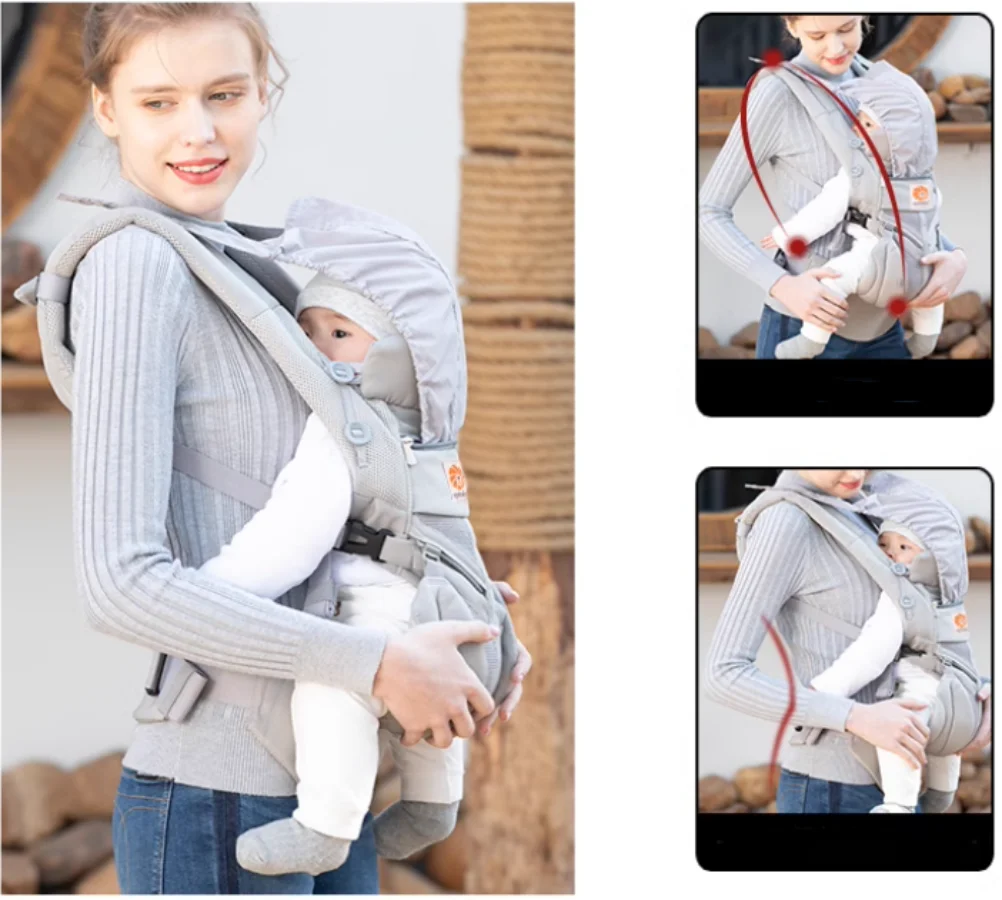 Omni Baby Carrier Ergonomic Kangaroo Infant Kid Sling Back Front Facing Backpack Wrap Newborn Bag Suspenders 360 - Image 2