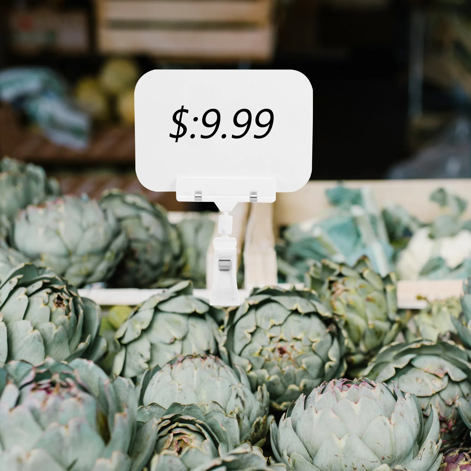 10Pcs 방수 가격표 홀더 슈퍼마켓 소매점 상품 표시 홀더 클립에 대한 플라스틱 사인 디스플레이 클립 편리함