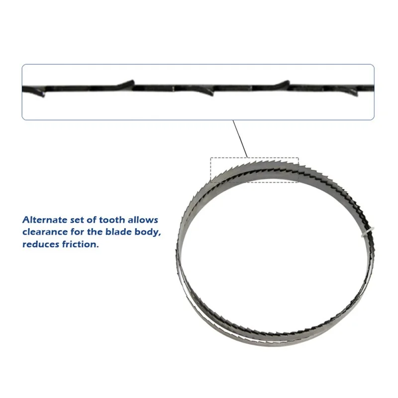 Lame de Scie à Ruban Courbe pour Ministres le Bois, 1400/1425/1575/1750/2240x6.4mm(1/4 en effet) x 0.4mm, 8 en effet, Calcul