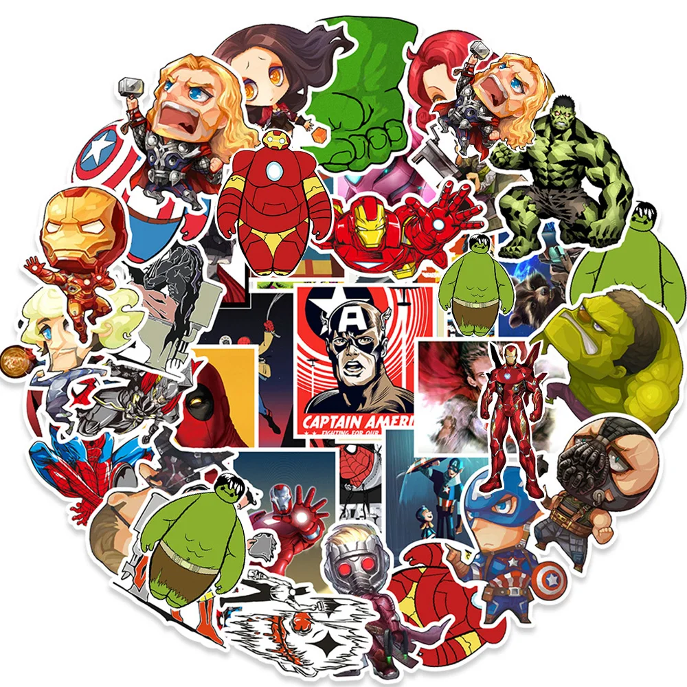 50 Piezas De Pegatinas De Vinilo Impermeables Con Licencia Oficial De Marvel Spider-man, Regalos - Foto 9