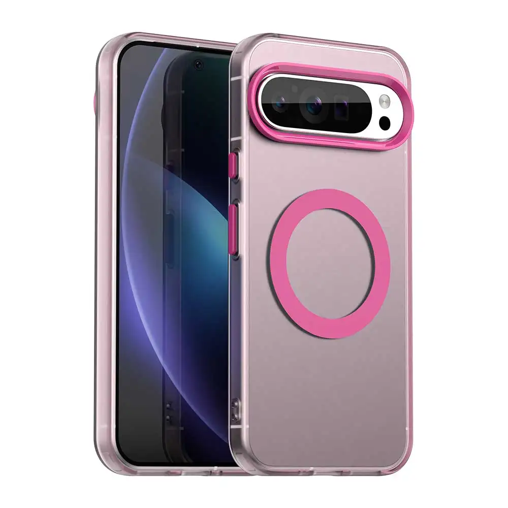 Translucent Candy Color Matte Magnetic Shockproof Phone Case