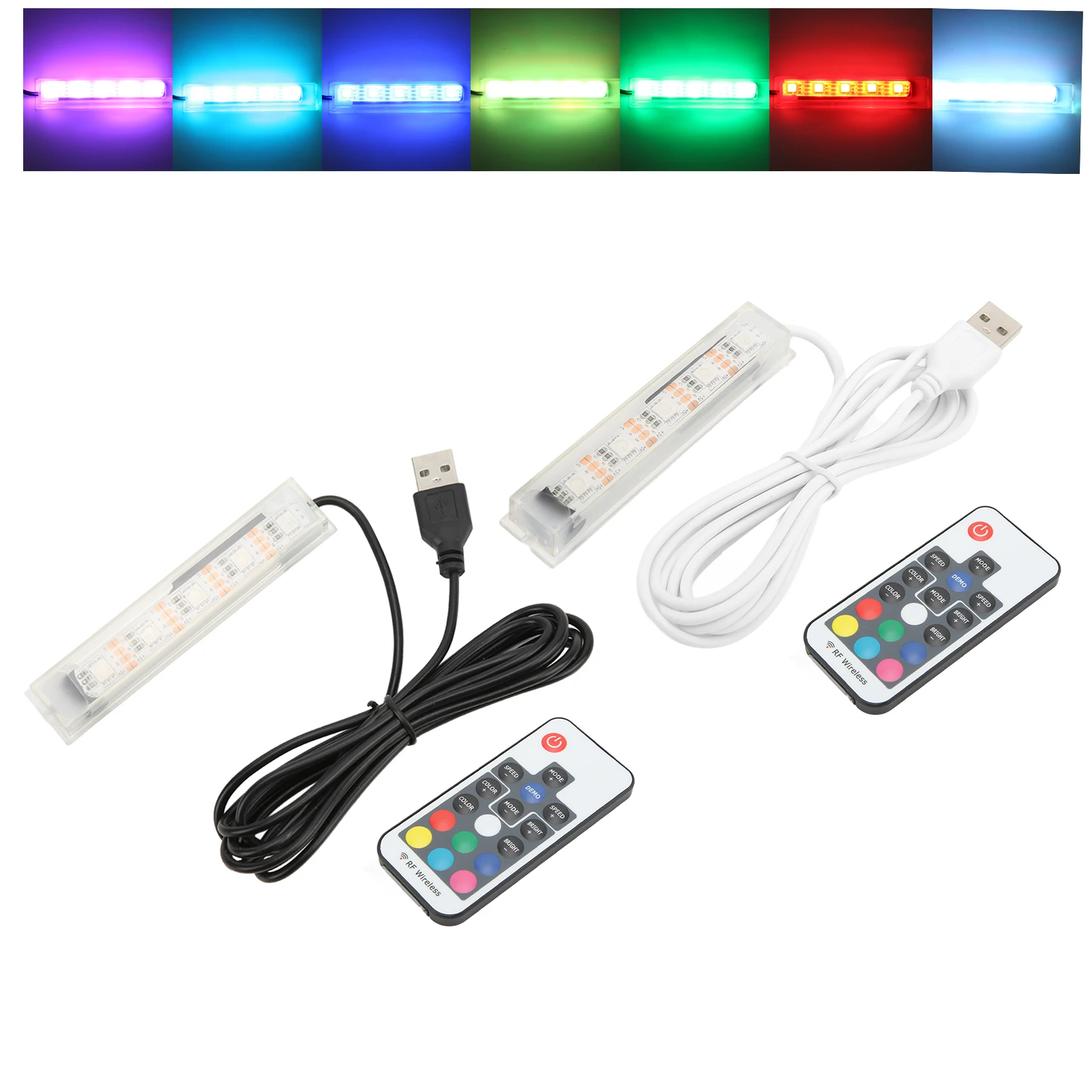 Aquarium Light LED Lamp Aquarium Lamp Fish Accessory Micro Aquarium Light USB Powered Remote Control Colorful