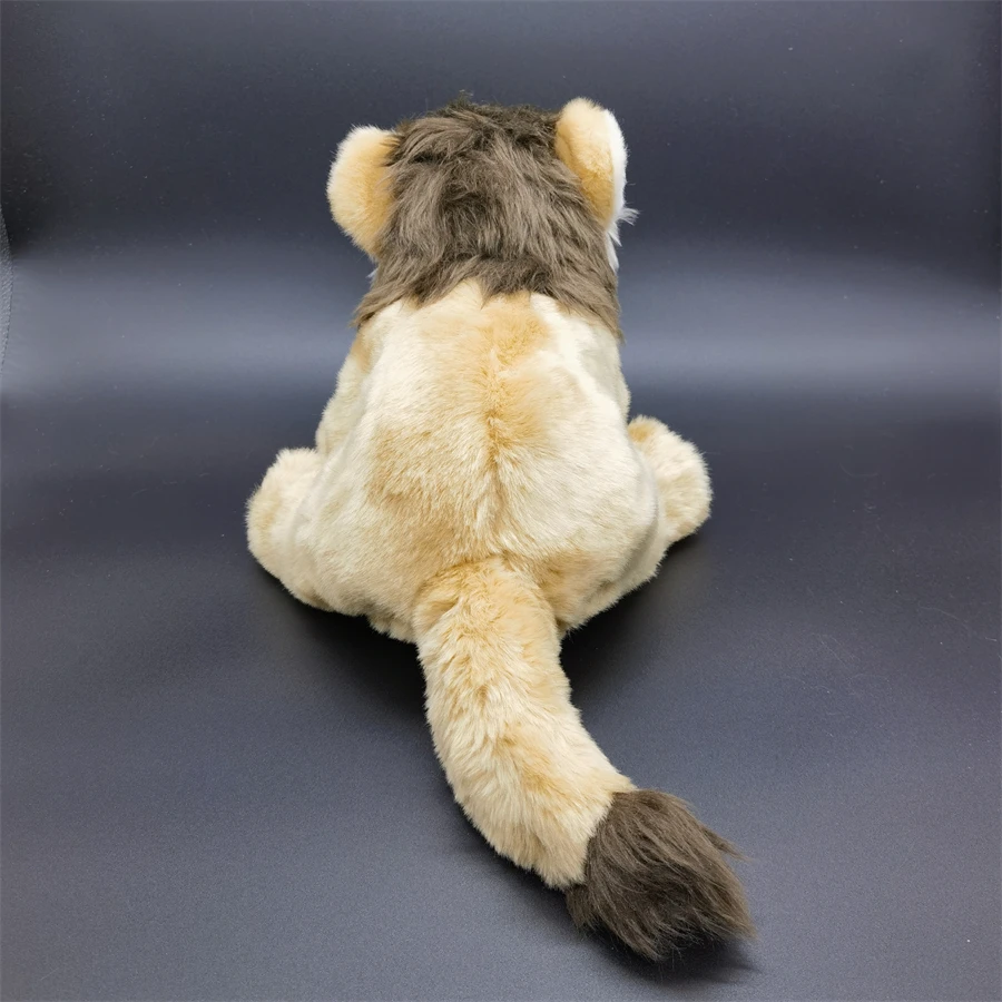 Realistic Lion High Fidelity Cute Plushie African Lion Plush Toys Lifelike Animals Simulation Stuffed Doll Toy Gifts For Kids 4