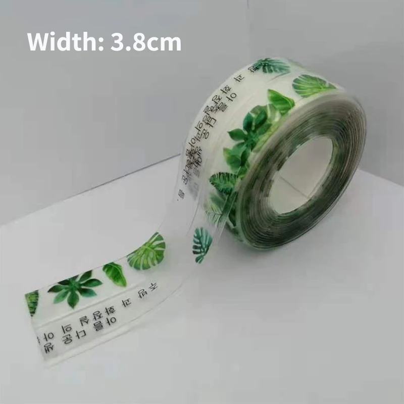 2021 New Bathroom Kitchen Shower Sink Bath Sealing Strip Tape Caulk Strip Self Adhesive Waterproof Wall Sticker Sink Edge Tape 