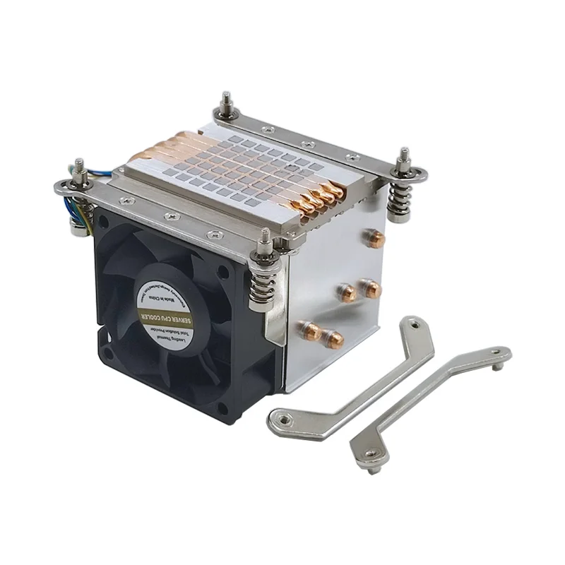 Bom Dissipador Térmico Cpu para Servidor 2u Lga115x Lga1200 Lga1366 Refrigerador com Ventilador 6025 6800rpm Tubos de Aquecimento Tdp até 165w - Imagem 5