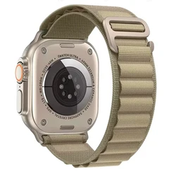 Nylon Alpine Bracelet for Smart Watches - Premium Strap Collection (Olive)