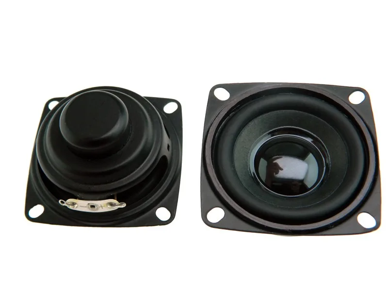 Lot de 2 haut-parleurs portables 52 mm 4 Ohm 5 W 5 cm 16 Lot de 2 haut-parleurs portables 52 mm 4 Ohm 5 W 5 cm 16