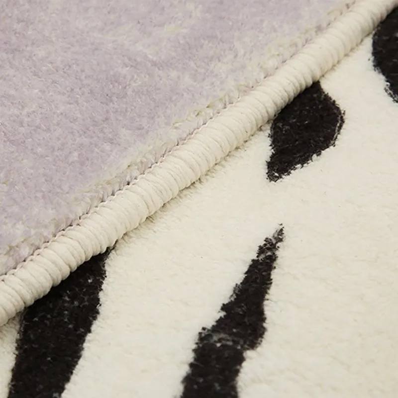 Irregular Faux Cowhide Carpets for Living Room Light Luxury Lounge Rug Thicker Bedroom Decor Anti-slip Mat Home Plush Carpet 6