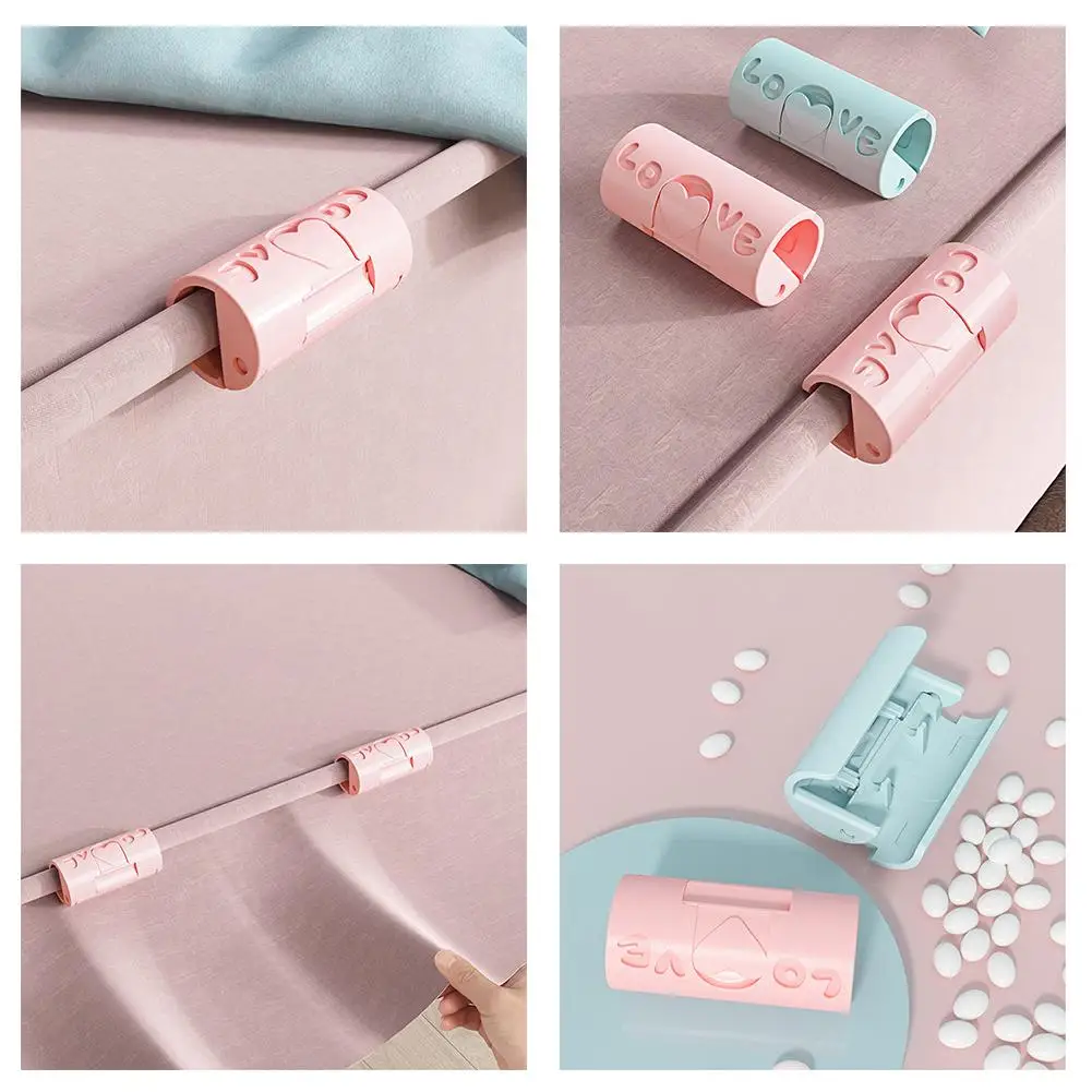 

1Pc BedSheet Clips Plastic Non-slip Clamp Quilt Bed Fixer Cover Fasteners Clothes Pegs Curtain Buckles Blanket Device Holde U5U5