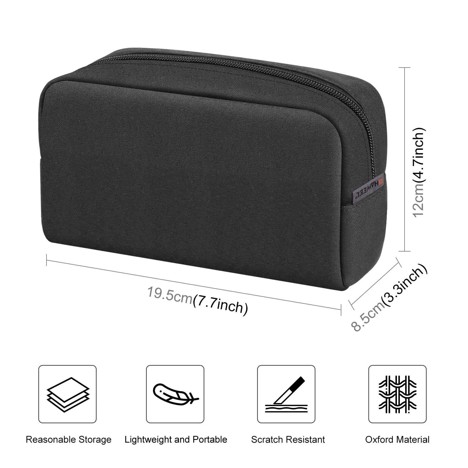 HAWEEL Electronics Organizer Storage Bag for Charger, Power Bank, Cables, Mouse, Earphones
