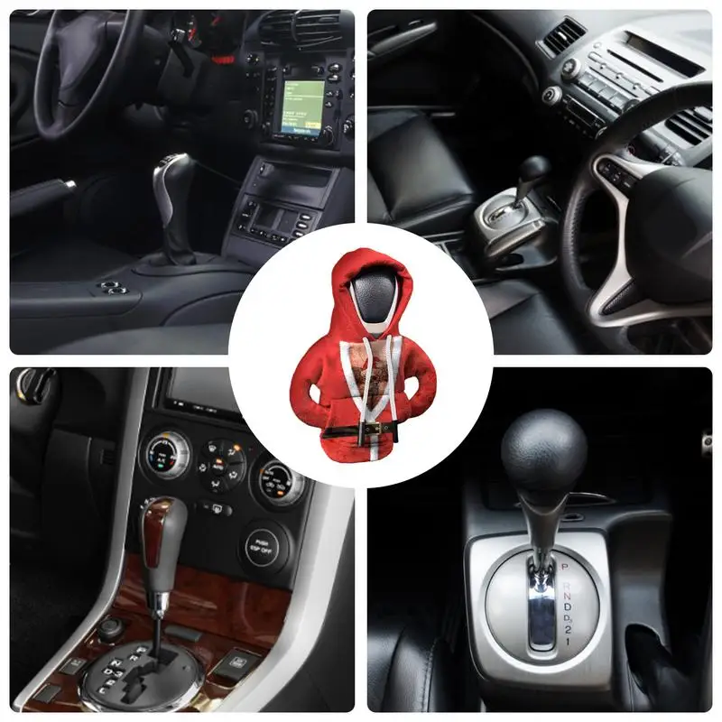 Universal Car Gear Shift Lever Cover, Camisola Automotiva Shift Knob, Hoodies Veículo, Acessórios Interiores