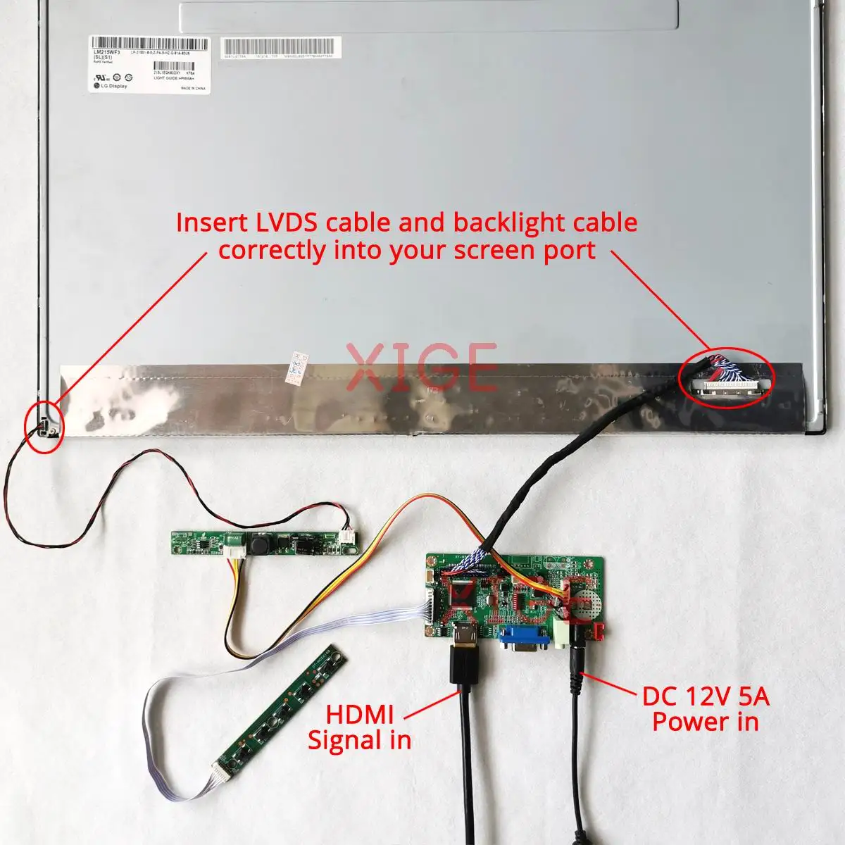 LTM200KT10 LTM200KT12 LCD 매트릭스 컨트롤러 드라이버 보드 DIY 키트 1600*900 LVDS 30핀 스크린 HDMI 호환 스피커 20 VGA