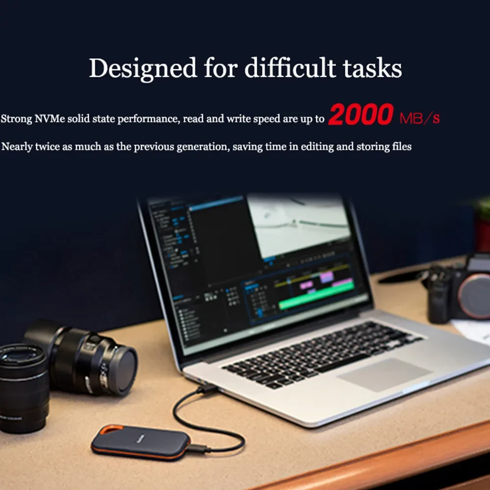 SanDisk Extreme PRO ޴  ϵ ũ, USB 3.2 Gen2 X 2 Ÿ C/A , Ʈ ָ Ʈ ̺, SSD E30, 480G, E61, 3 