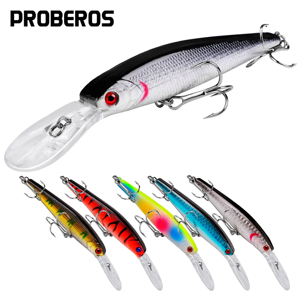 

6Pc Outdoor Fishing Tackle 12.5cm 14g Fishing Wobbler Lure Artificial Hard Bait Floating Bait Wobbler Hard Bait Fishing Gear