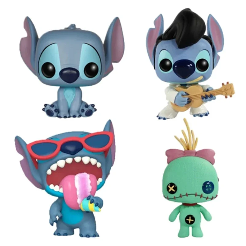 Funko Pop Disney Stitch #127 Elvis #159 #636 #126 Scrump Vinyl Action Figures Collection Model Toys For Birthday Gift