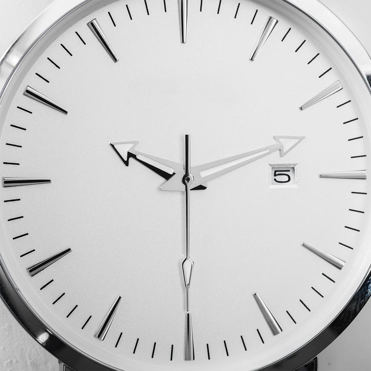 Luminous Multi-Color Watch Hands with Silver Accents