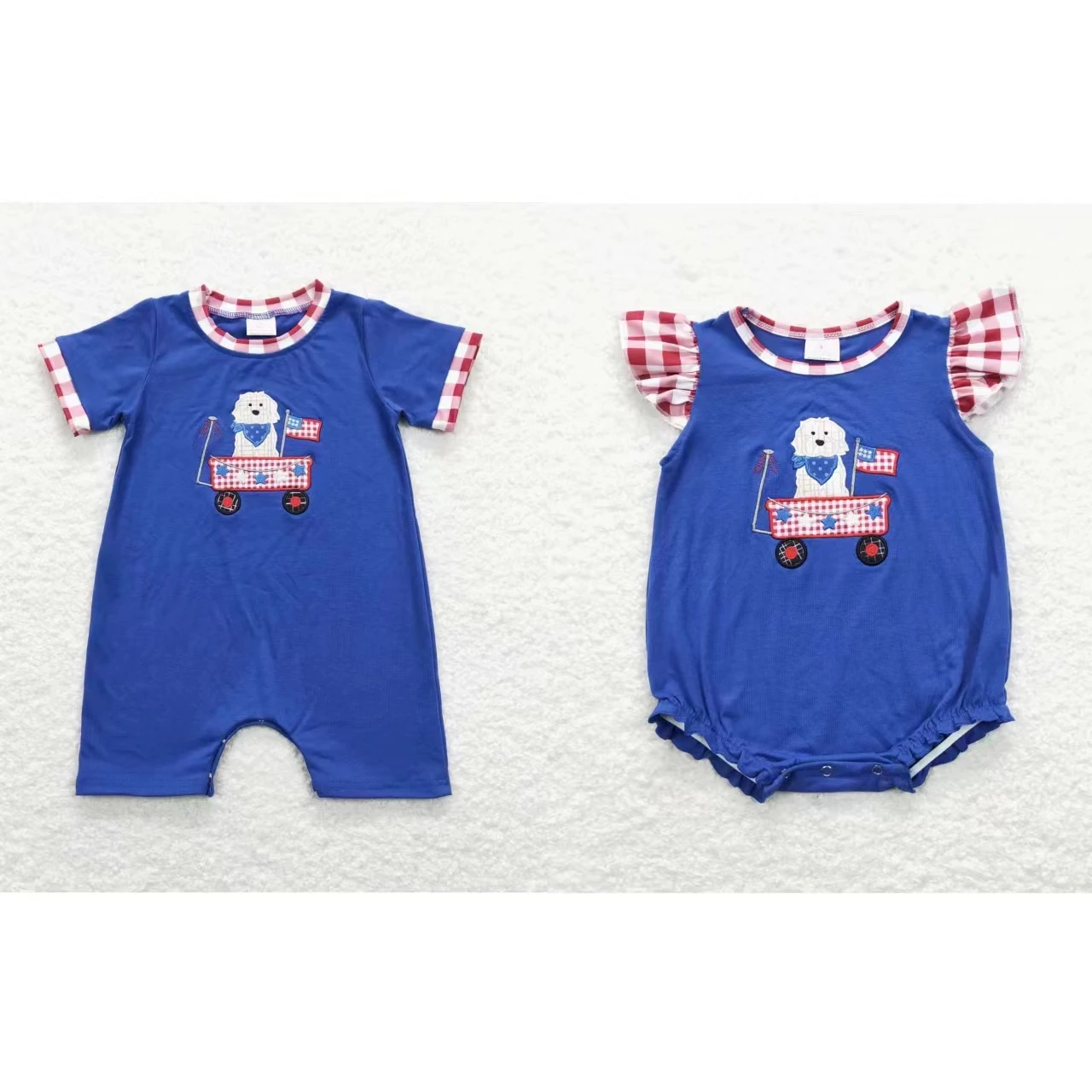 

Комбинезон с вышивкой для новорожденных, 4 июля