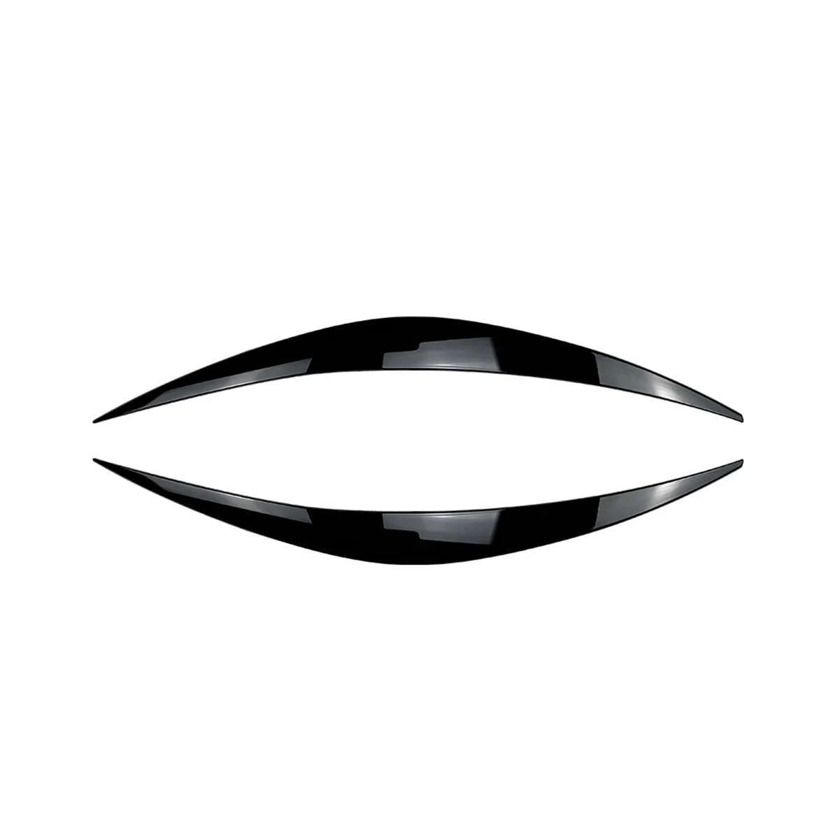 Per Hyundai I30 I30N Mk3 2017-2019 Nero Lucido Copertura Del Faro Anteriore Guarnizione Striscia Copertura Del Sopracciglio Trim Sticker