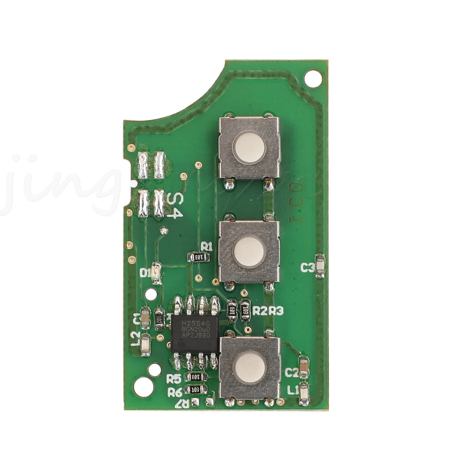 Jingyuqin 3-Button Remote Flip Key Fob with 434MHz ID48 Chip