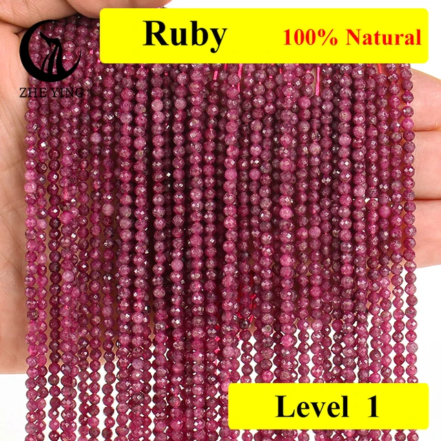 Zhe Ying Natural Facted Ruby Stone Beads: An Exquisite Choice for DIY Jewelry Making
