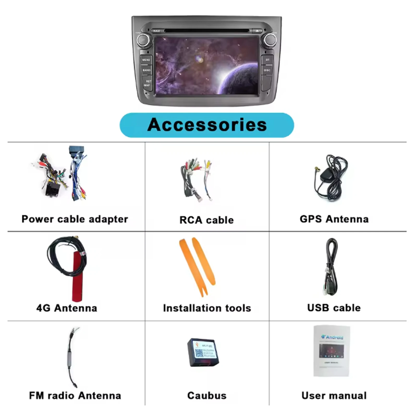 Android Car Radio for Alfa Romeo Mito 2008-2019 Multimedia Player Supports CarPl
