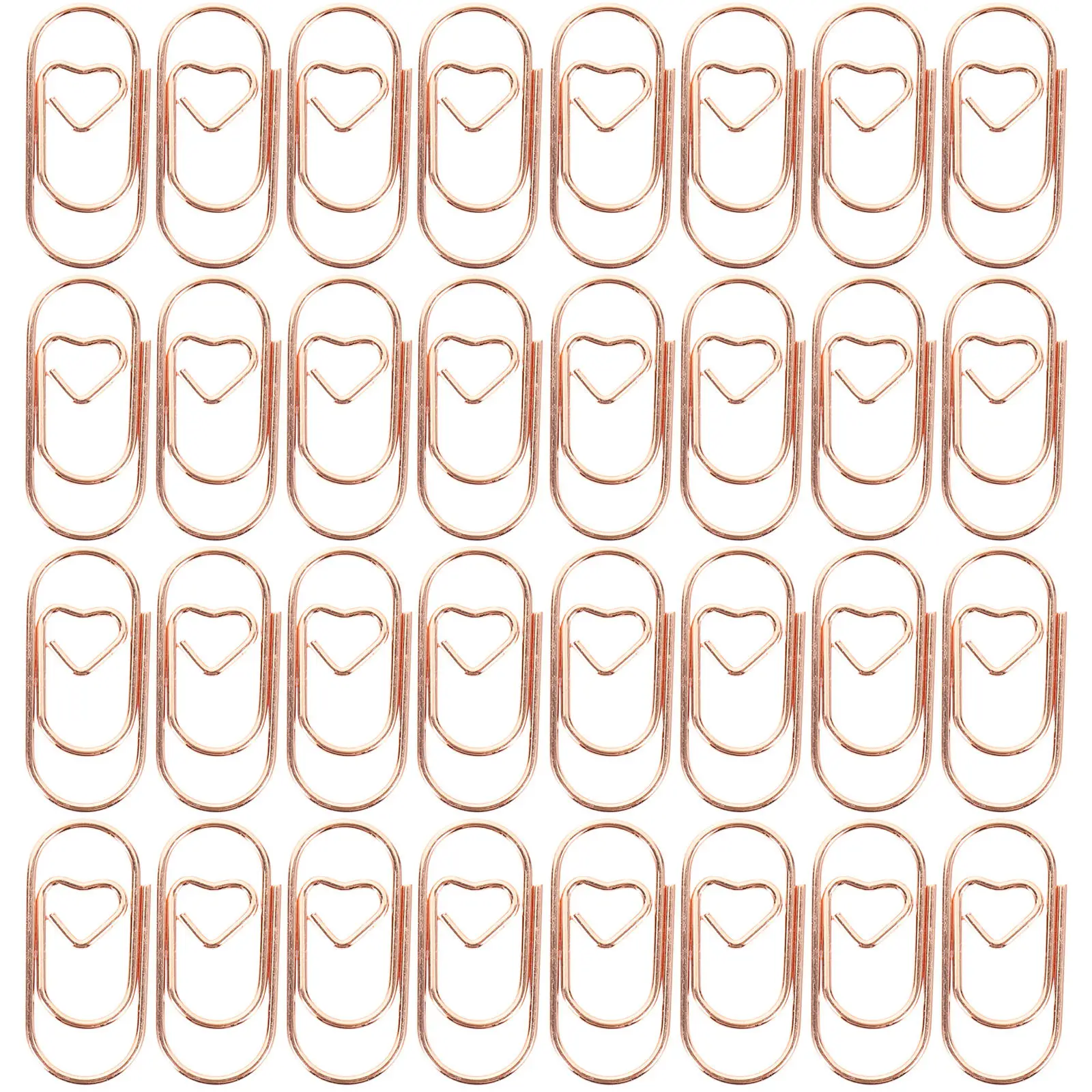 100Pcs 미니 하트 금속 뜨개질 클립 사무실 문서 북마크 사진 앨범 DIY를위한 장식 다용도 클립