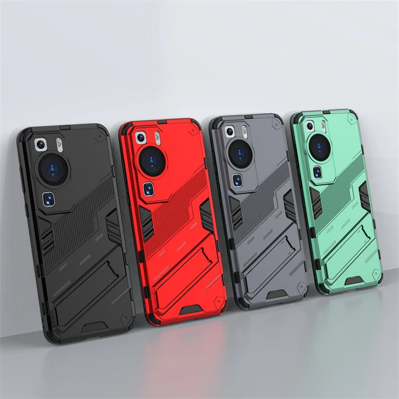 Per Huawei P60 Pro Cover Case Huawei P60 Pro Capas Armor Bumper Stand Cavalletto Cover Posteriore Antiurto Huawei P60 Pro P 60 Fundas