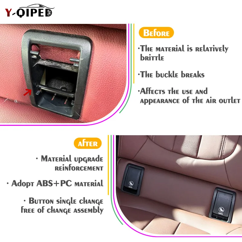 Rear Child Seat Anchor Safety ISOFIX Cover Restraint For BMW X6 G06 Car Hook Buckle 2010- replace 52207939540 52207948756