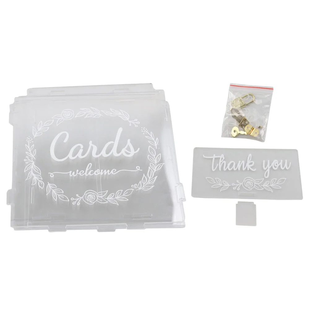 Box Card Wedding Boxes Lock Suggestion Holder Money Gift Party Donation Letter Slot Complain Ballot Birthday Urn weddings