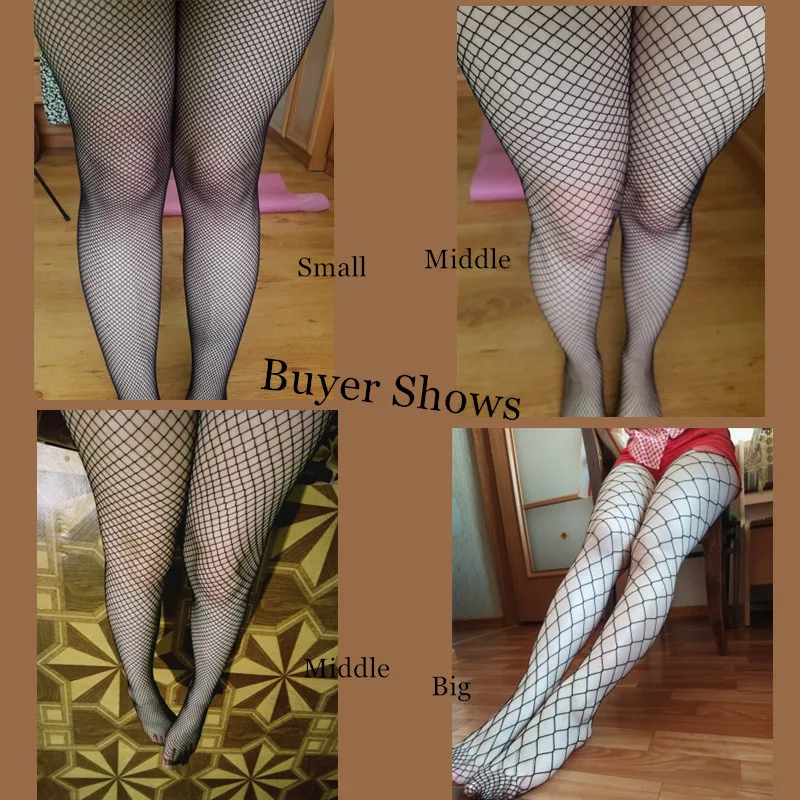 Sexy Netzstrumpfhose für Damen, Mesh-Strümpfe mit Lochmuster, Netzstrümpfe für Club-Partys, Farbenfrohe Sexy Damenunterwäsche – Detail 11