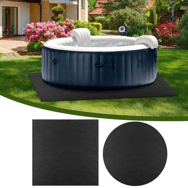 

Swimming Pool Liner Hot Tub Ground Pad 13.12ft Water Absorb Felt Mat Portable Spa Pool Accessories For Outdoor Or Indoor