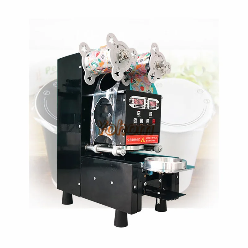 Communion Bubble Tea  Plastic Cup Sealing Machine Tabletop Yogurt Juice Drink Packing Sealer for Bubble Tea Shop Equpment