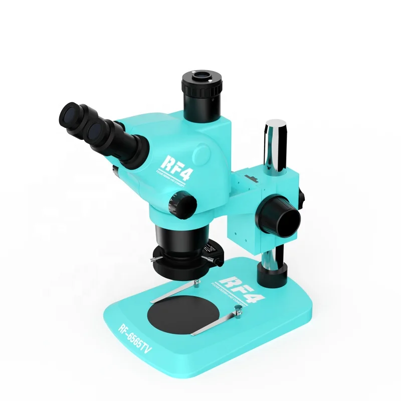 newest RF4 optical stereo trinocular 6.5-65X zoom Laboratory microscope RF6565TV