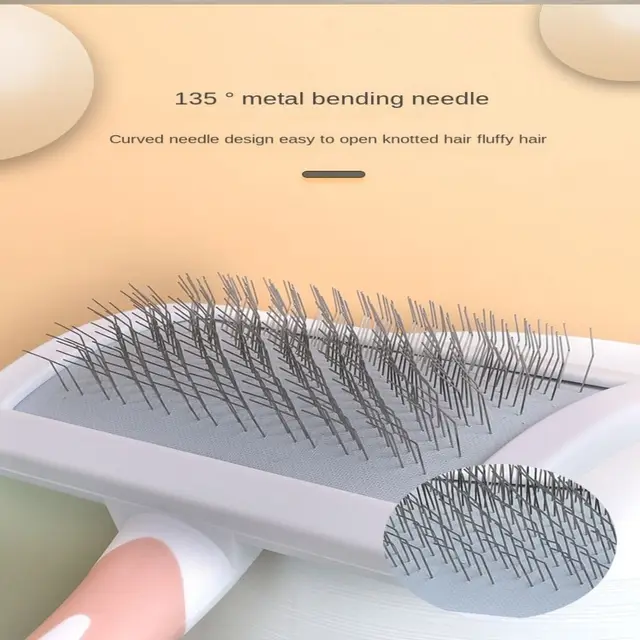 Pet Hair Shedding Comb Dog Cat Brush Grooming Long Hair Indoor Hair Remover Cleaning Beauty Slicker Pet Supplies 4