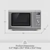 BMO650SIL1BUC1 the Compact Wave Soft Close Countertop Microwave, Silver 6