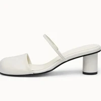 Summer Cover Toe Women Mules Slippers Elegant Slip On Singbacks Slides Ladies Outdoor Street Style Sandalias