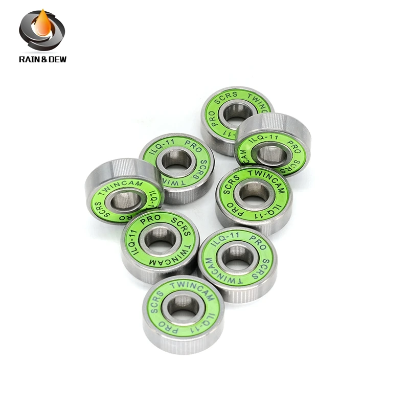PRO SCRS Long-Life durável 608RS ILQ11, Verde, 8pcs