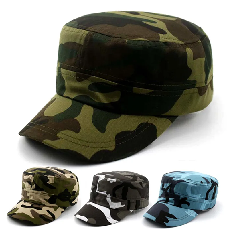 

2023 Summer Fashion Men Baseball Caps Tactical Army Camouflage Flat Cap Hats Women Men's Outdoor Visor Military Training Camo
